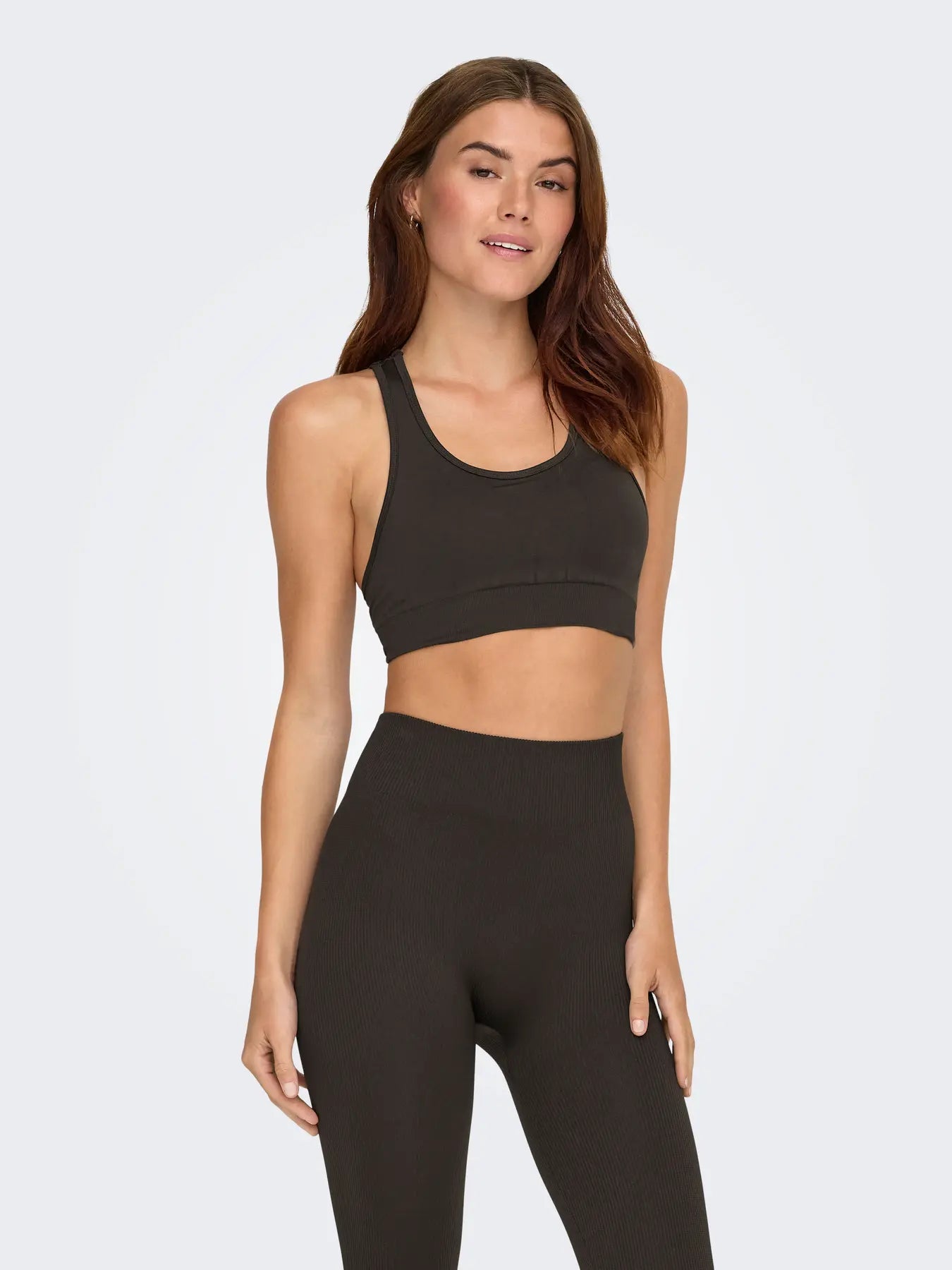 Daisy 2 seam Sports Bra Top Brown