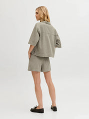 Global Waffle Shorts Taupe