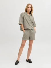 Global Waffle Shorts Taupe