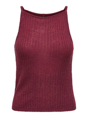 Miami Wine Knit High Neck Vest