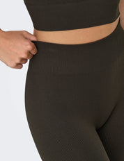 Pjaia Ribbed Leggings Brown