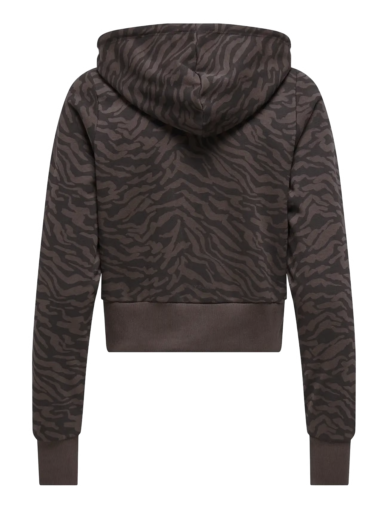 Caro Zebra Hooded Short Zip Up
