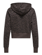 Caro Zebra Hooded Short Zip Up