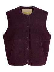 Vera Teddy Vest Gilet Wine