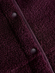 Vera Teddy Vest Gilet Wine