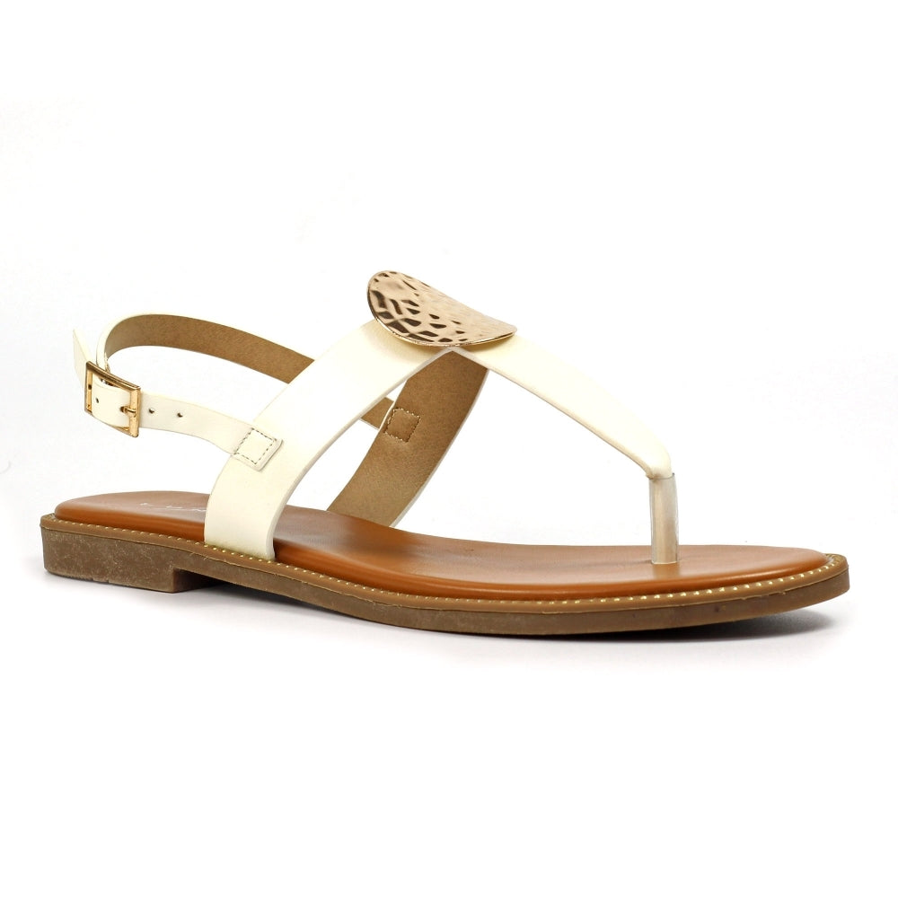 Pascal White Sandal