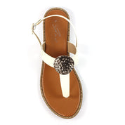 Pascal White Sandal
