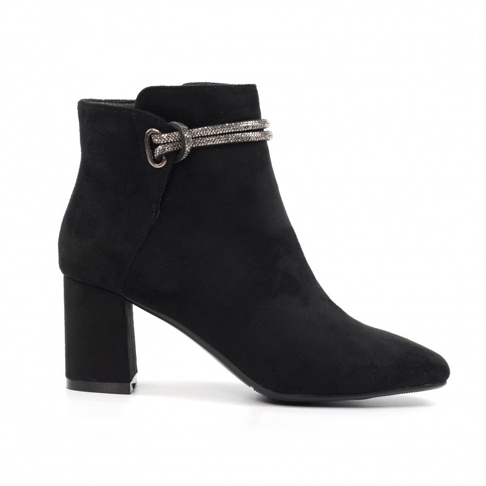 Pasha Black Ankle Boot