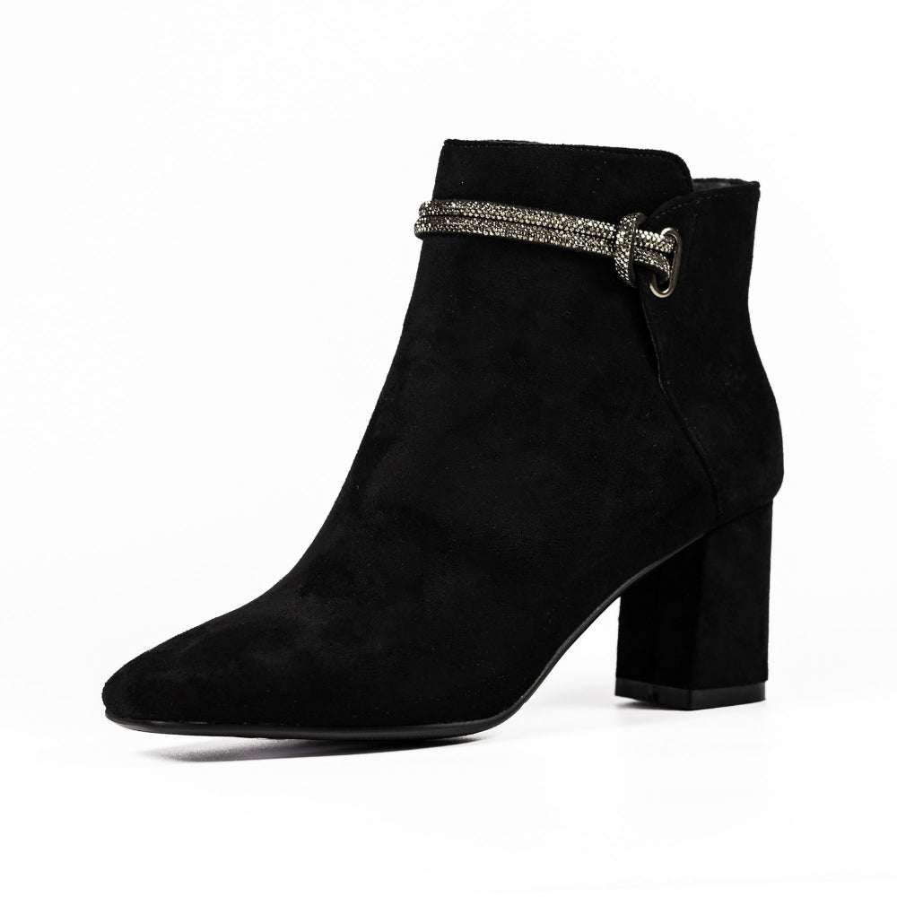 Pasha Black Ankle Boot