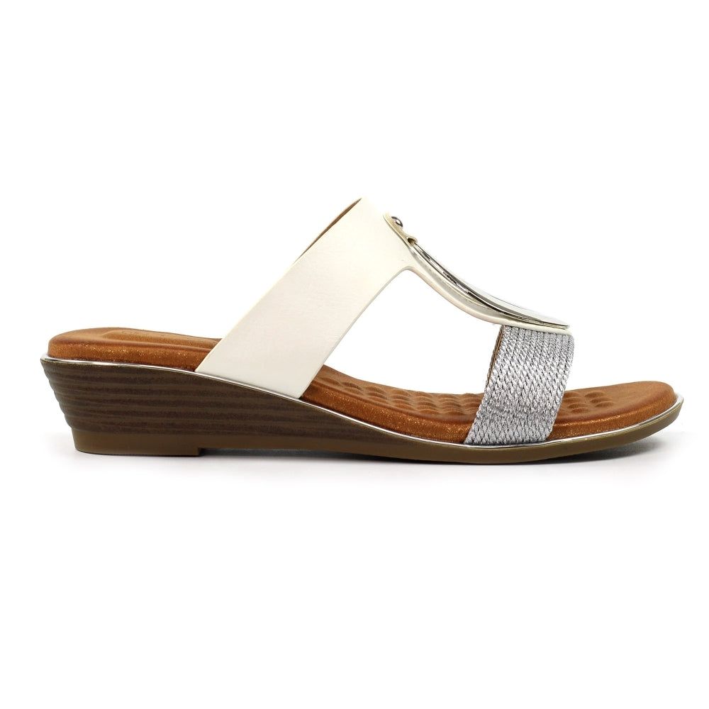 Portland White Sandal