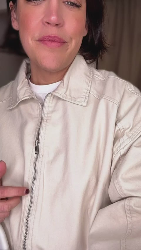 Lola Soft Denim Bomber Style Jacket