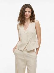 Flea cream Tailored Vest/Waistcoat