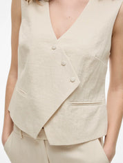 Flea cream Tailored Vest/Waistcoat