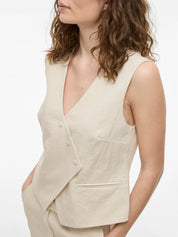 Flea cream Tailored Vest/Waistcoat