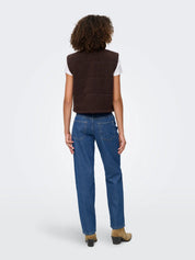 Sandra Teddy Padded Gilet Brown
