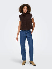 Sandra Teddy Padded Gilet Brown