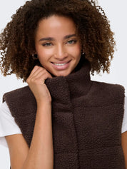 Sandra Teddy Padded Gilet Brown