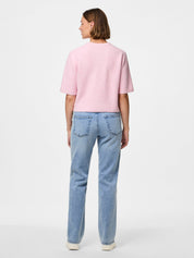 Silly Pink O-neck Knit Cardigan