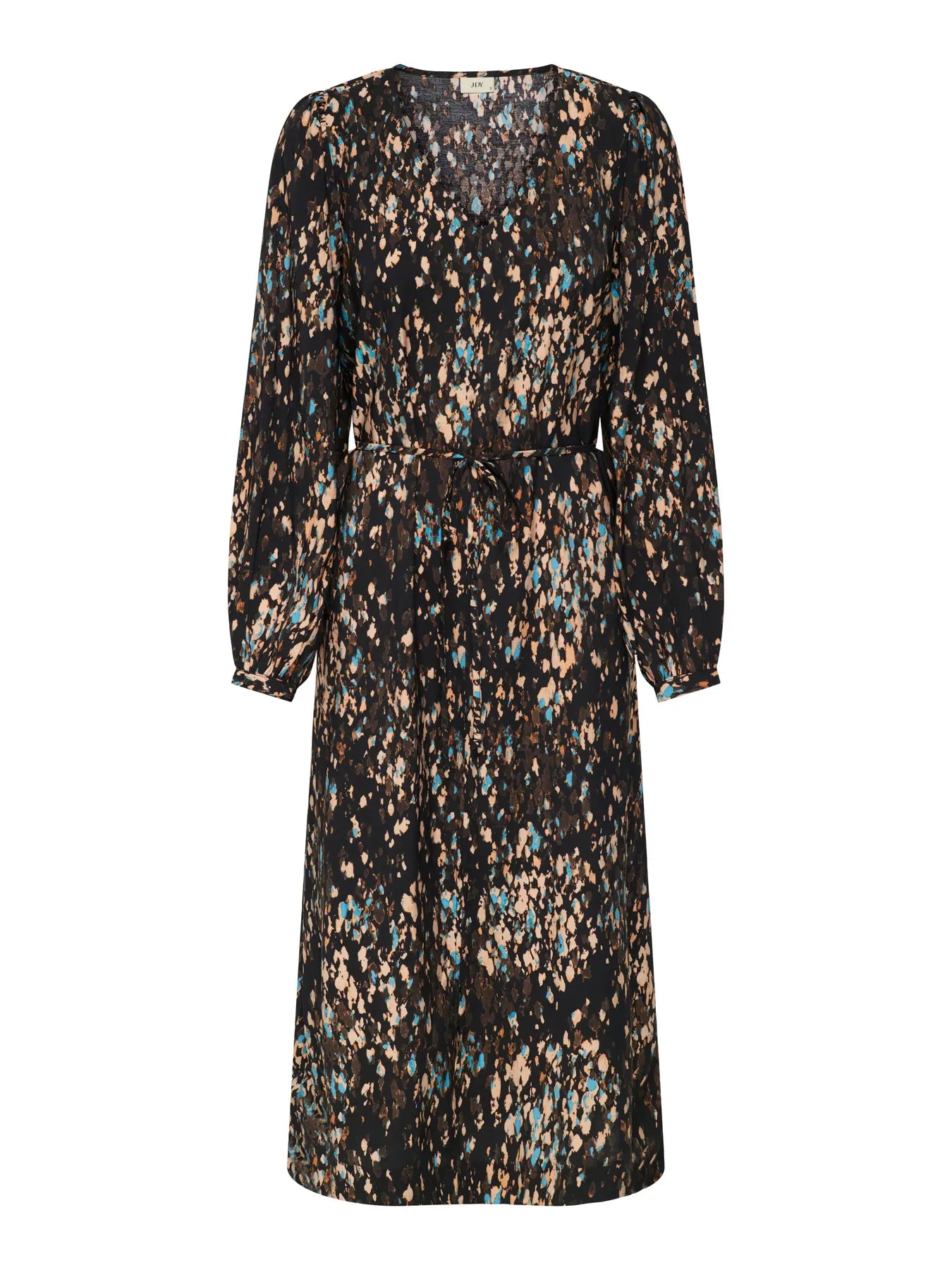 Caroline Print Slit Midi Dress