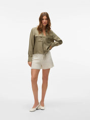 Tioma Green Tie Blouse