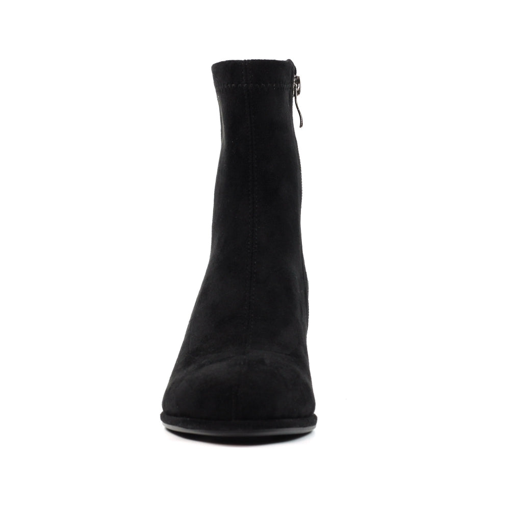 Sage Black Gemstone Encrusted Ankle Boot
