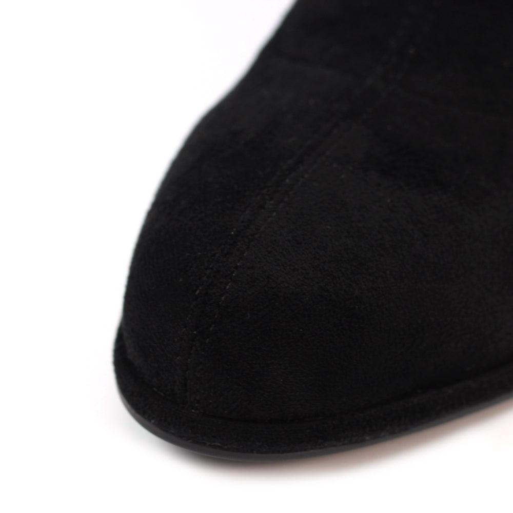 Sage Black Gemstone Encrusted Ankle Boot