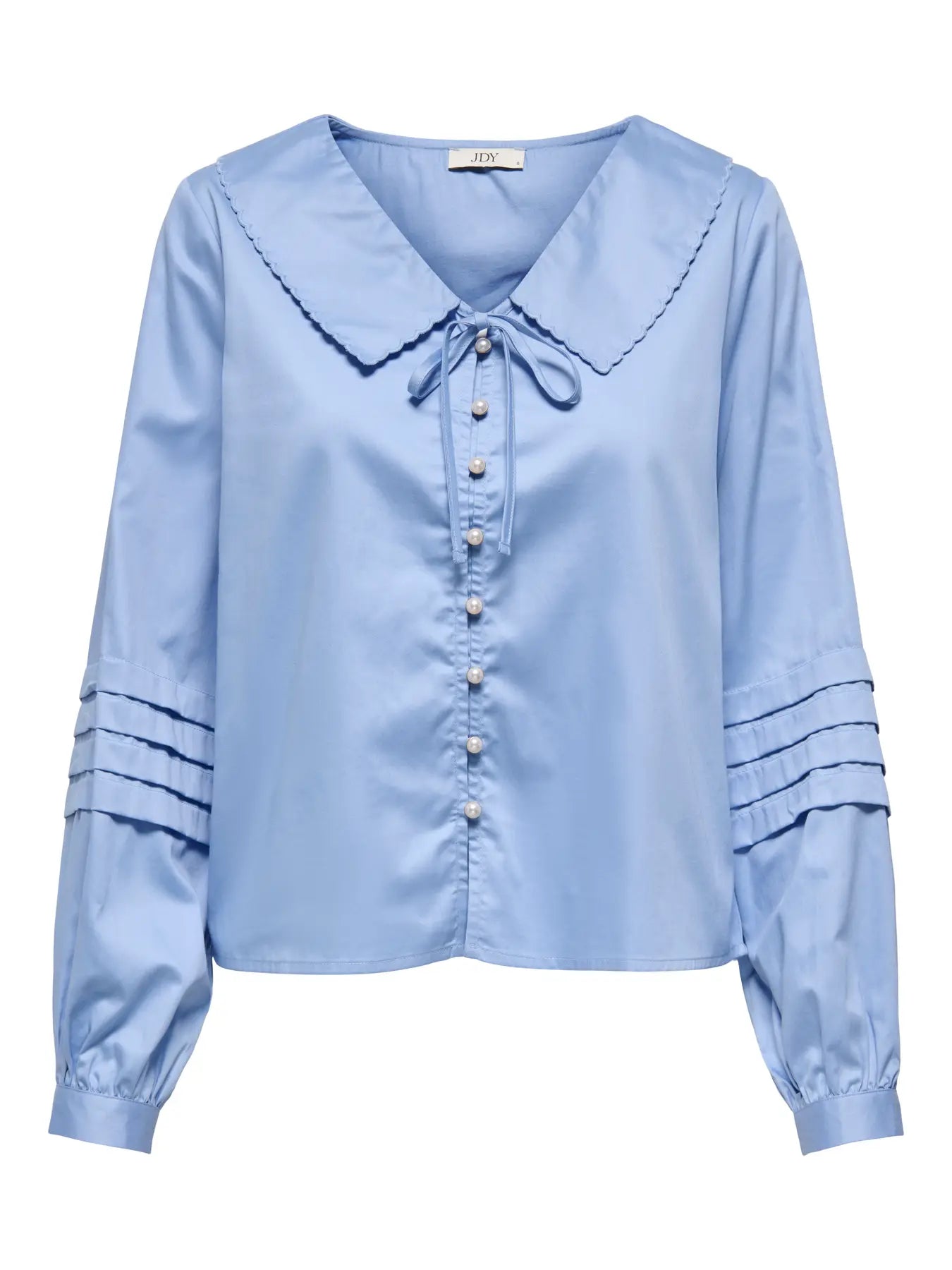 Willow Shirt with Pearl Buttons and Large Collar