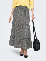 Lucas Checkboard Smock Maxi Skirt