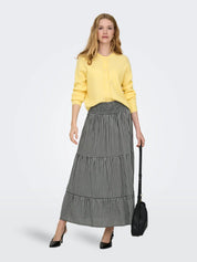 Lucas Checkboard Smock Maxi Skirt
