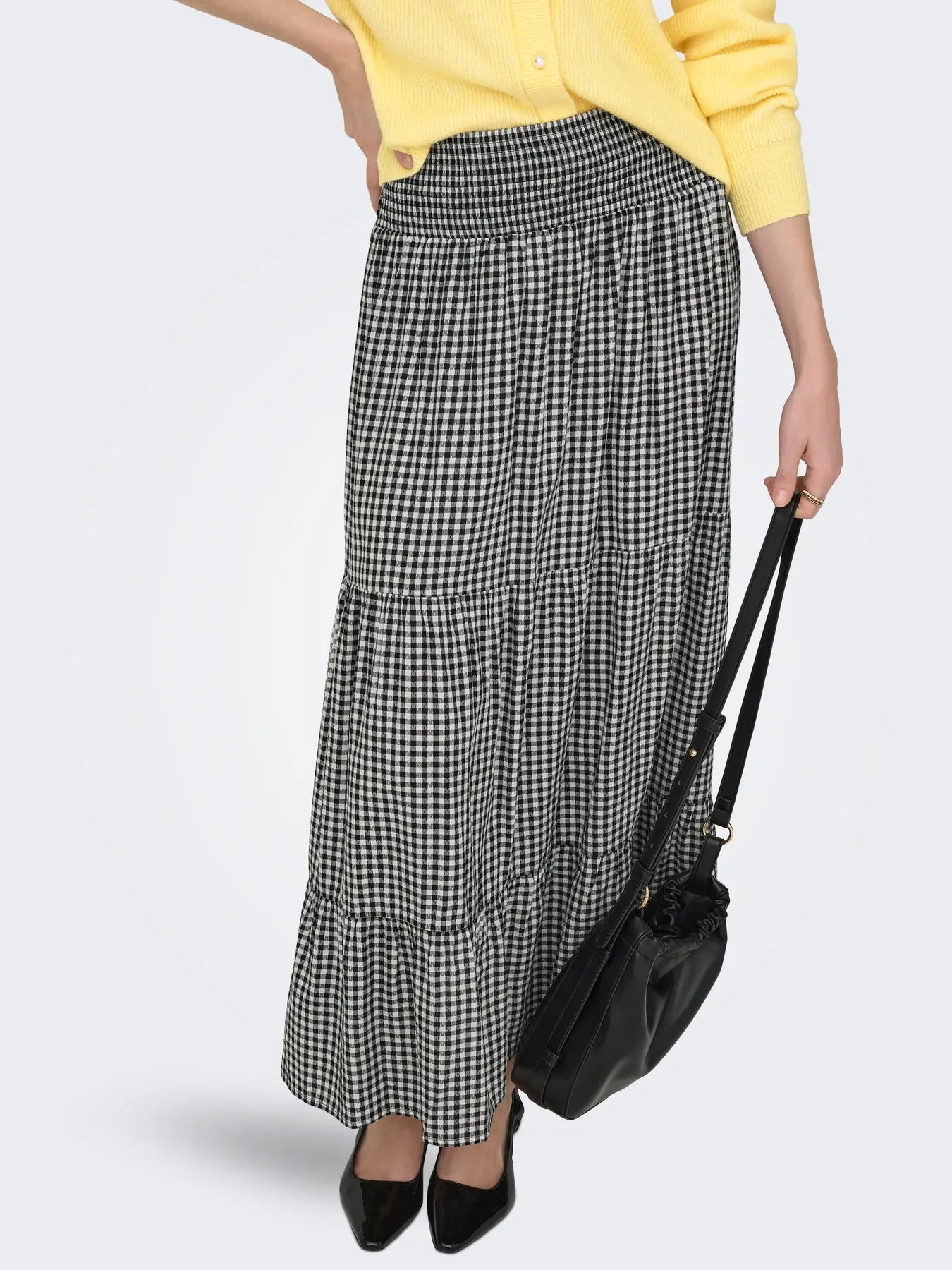 Lucas Checkboard Smock Maxi Skirt