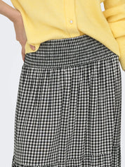 Lucas Checkboard Smock Maxi Skirt