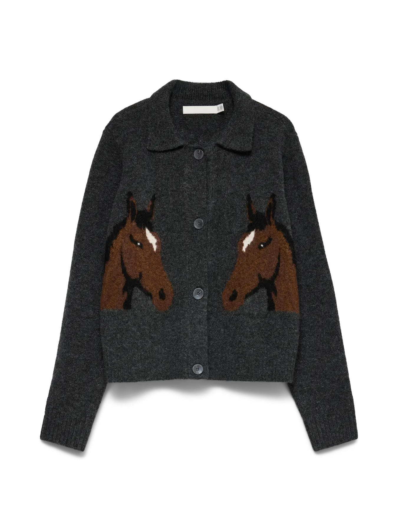Cavallo Horse Polo Neck Cardigan