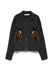 Cavallo Horse Polo Neck Cardigan