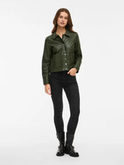 Hellium Khaki PU Jacket