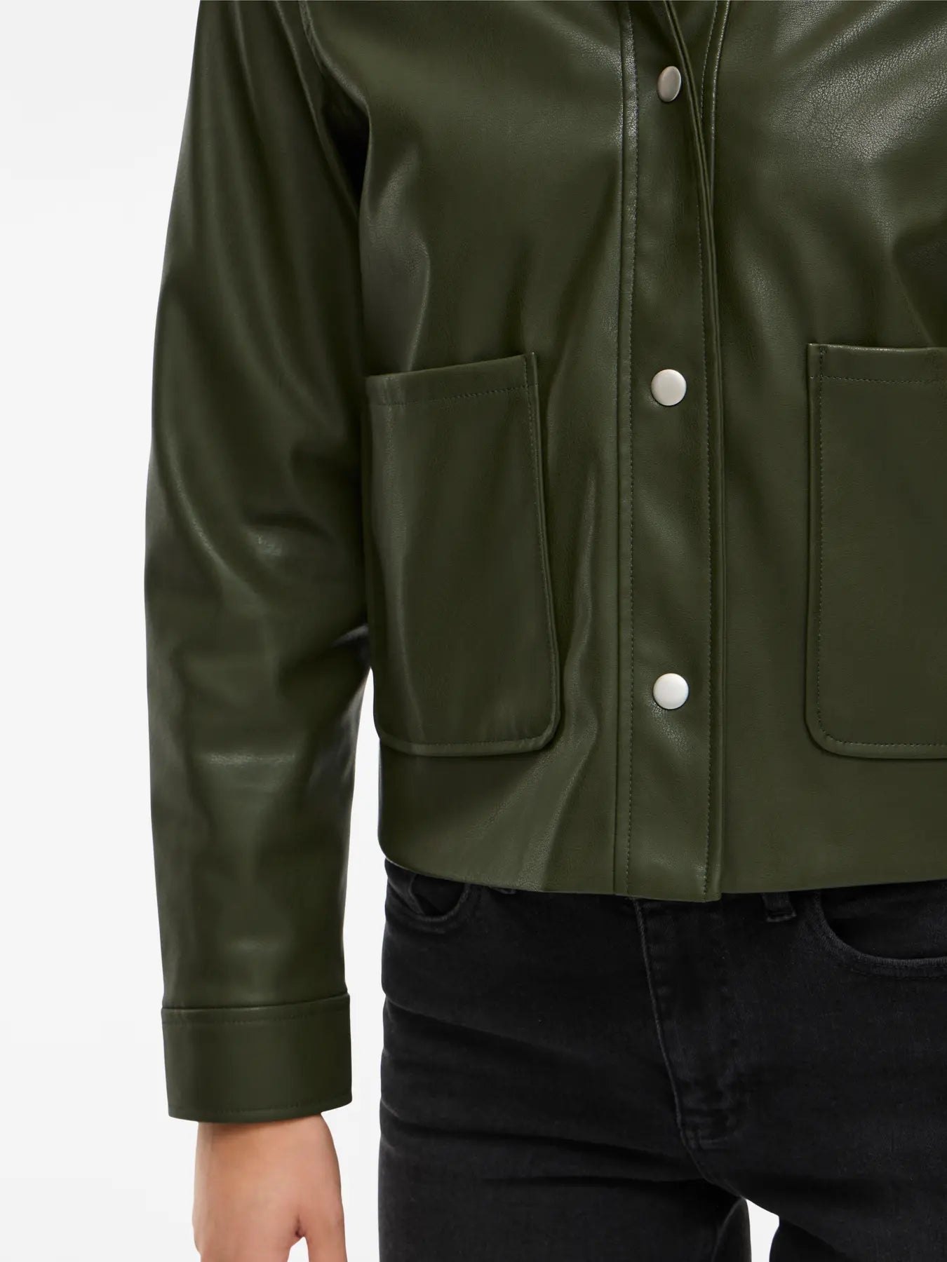 Hellium Khaki PU Jacket