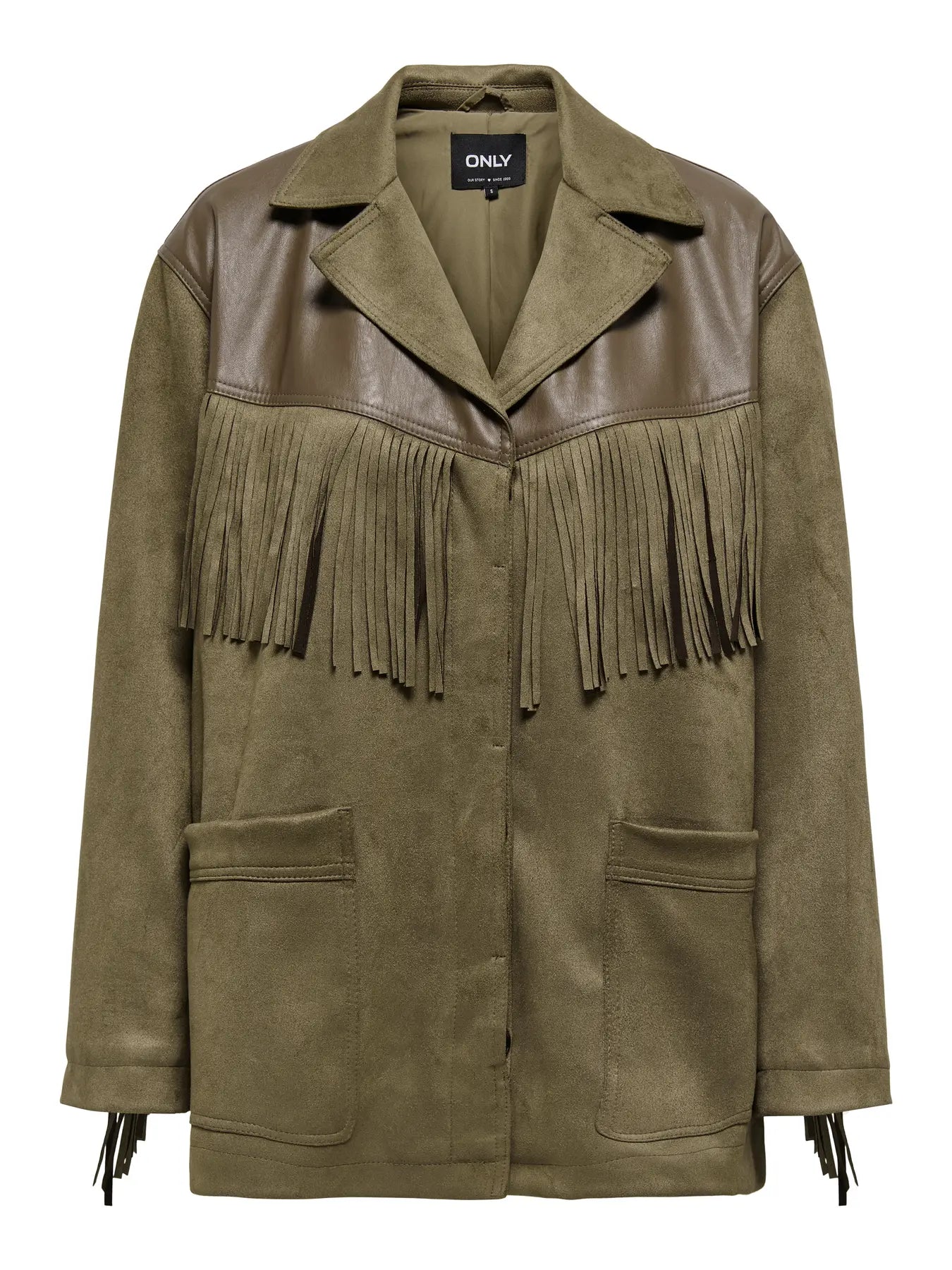 Frange  Faux Suede Fringe Jacket