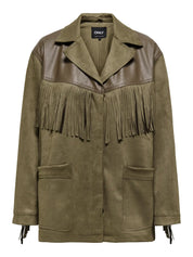 Frange  Faux Suede Fringe Jacket