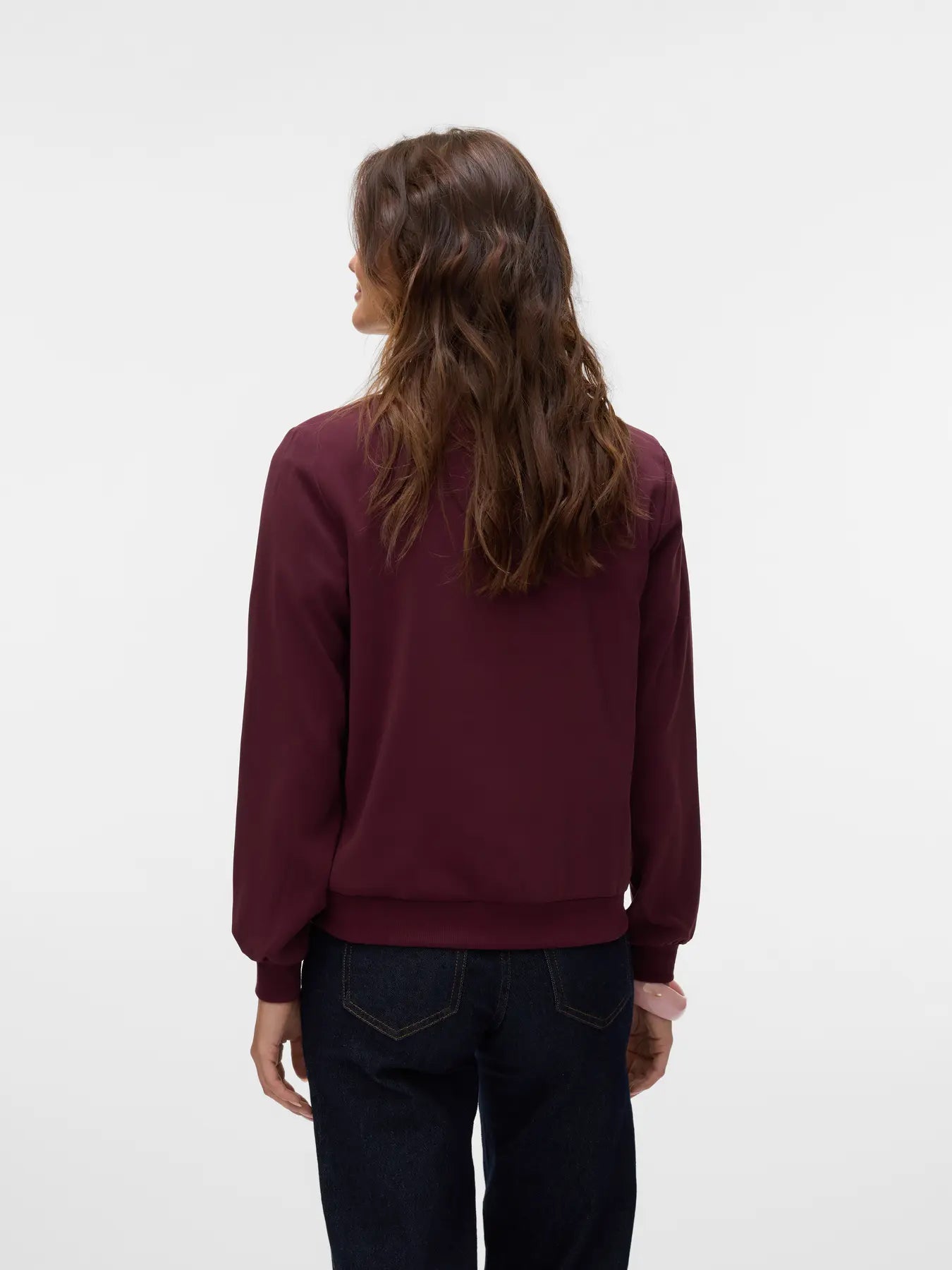 Coco Wine Lightweight Bomber Jacket