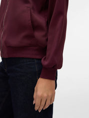Coco Wine Lightweight Bomber Jacket