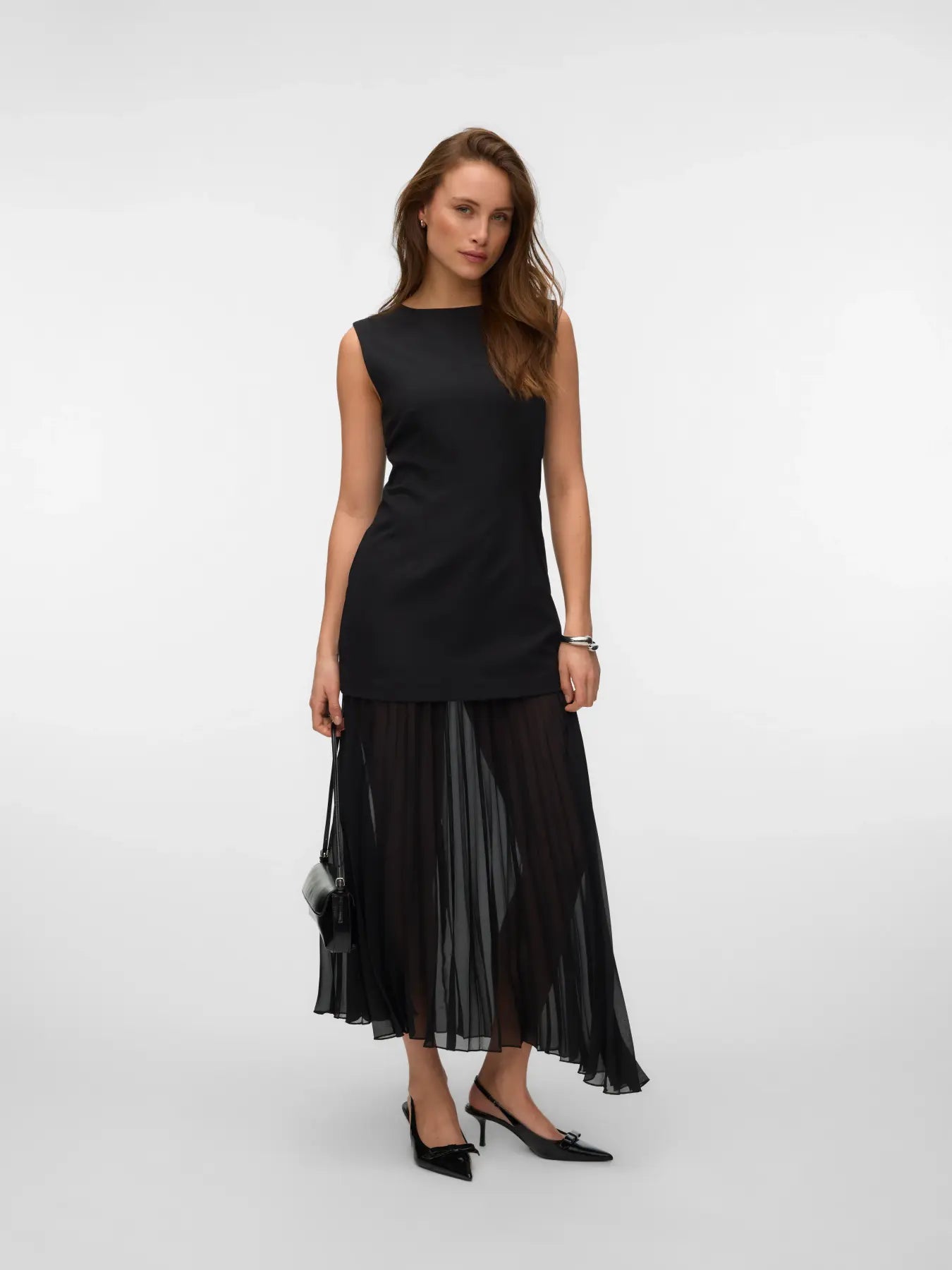 Fiva Pleated Maxi Dress