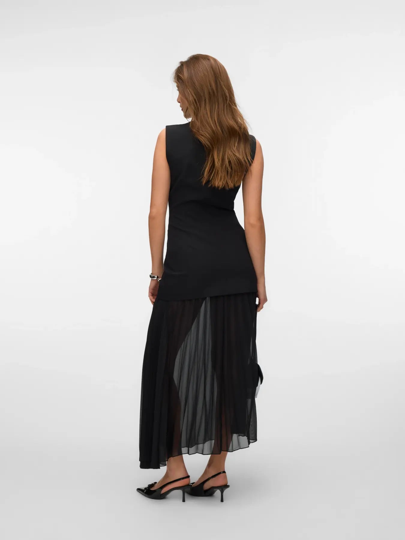 Fiva Pleated Maxi Dress
