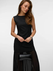 Fiva Pleated Maxi Dress