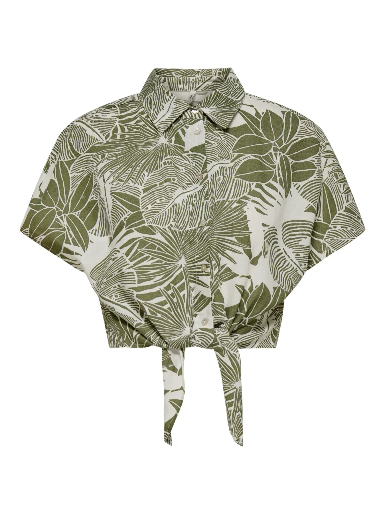 Jakiri Leaf Tie Front Shirt