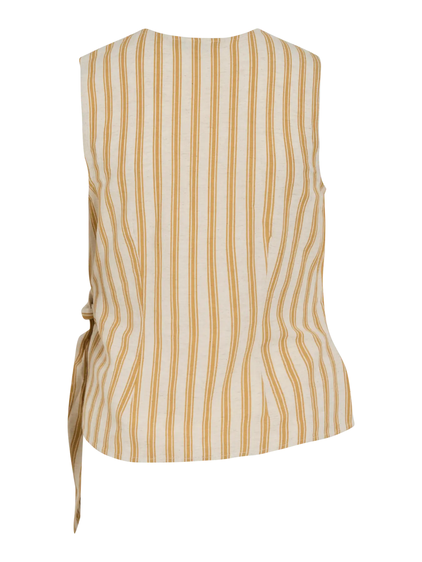 Prisilla Stripe V-neck Knot Wrap Top