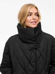 Bumble Black Quilted Tie Jacket